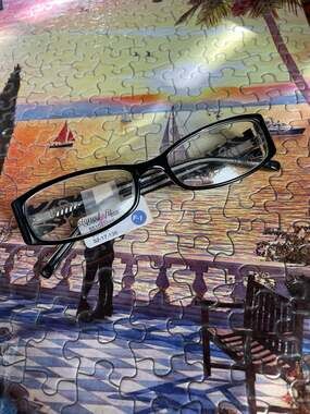 Y2K Cover Girl CG0824 Black Rectangle Eyeglass Frames